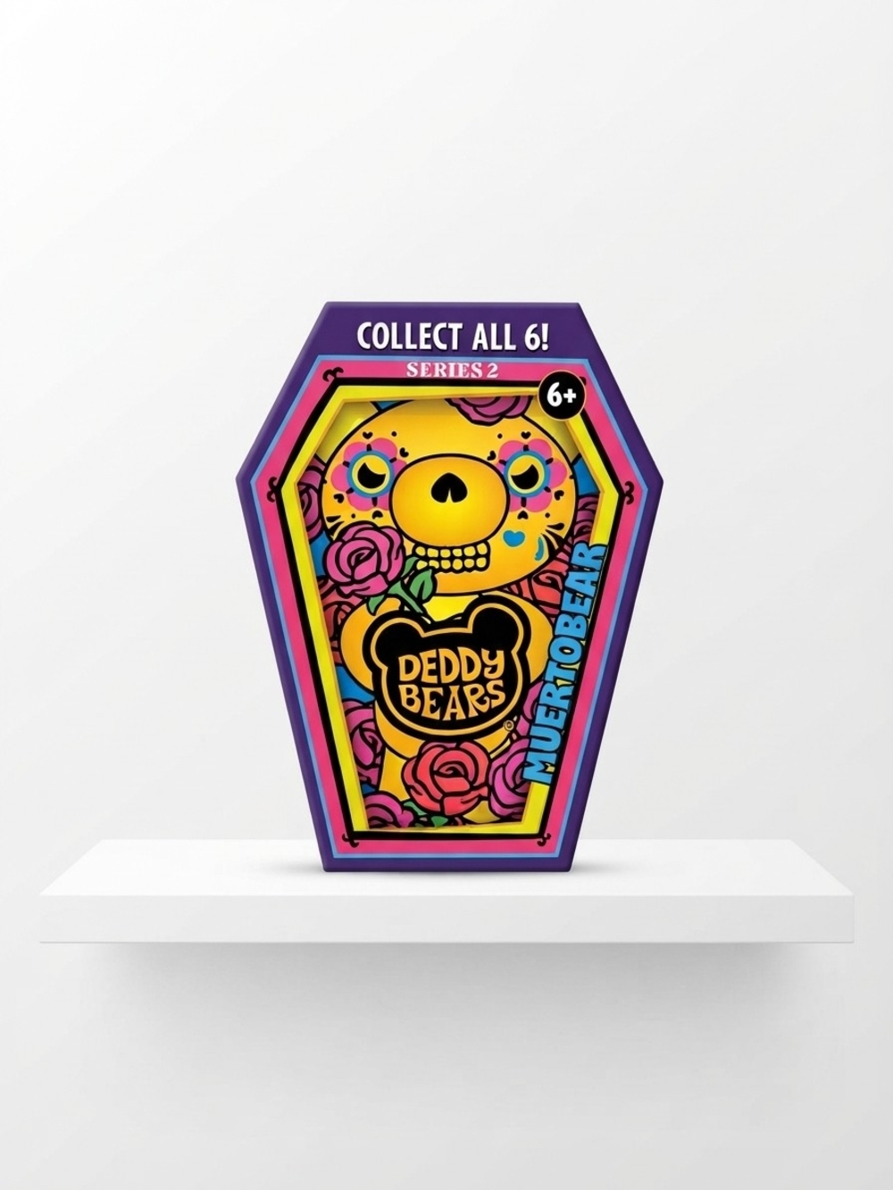 NEW Deddy Bears Series 2 Muertobear Sugar Skull Plush w/ Coffin Box (0305)